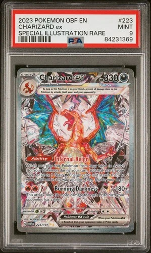 Obsidian Flames Charizard EX Special Illustration Sir #223/197 PSA 9