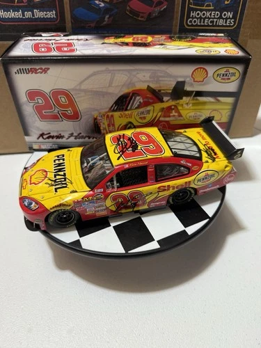 RARE 4X AUTOGRAPHED Kevin Harvick #29 Shell 2007 COT 1/24 Nascar Diecast READ