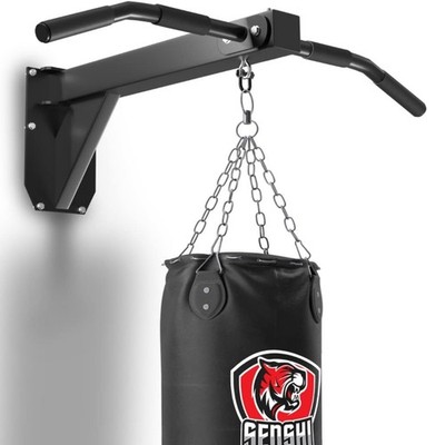 Wandmontage Klimmzugstange Boxsack 2in1 Halterung Klimmzüge Multi Grip Heimtraining