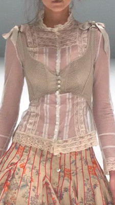 Alexander McQueen S/S 2005 Corset Top Vintage It's Only A Game