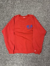 80s Levi  s USA Olympics Crewneck Sweatshirt Mens Medium Red Vintage