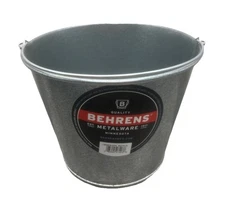Behrens Metalware Galvanized Steel Pail, 5-Qt / 4.5 L . {G6}