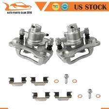 Brake Calipers w/ Bracket Kit Pair For Subaru Baja Impreza Legacy Outback Rear