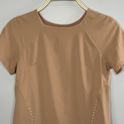 Lululemon Short Sleeve Athletic Shirt in Pink Clay Size 2 Lightweight Stretch - Picture 6 of 13