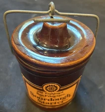 Vintage Old Fashioned San Francisco Sourdough Starter Crock With Wire Bale Lid