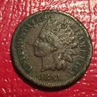 1881 INDIAN HEAD CENT SEMI KEY C-72 LOWER GRADE PITTED   FREE SHIPPING