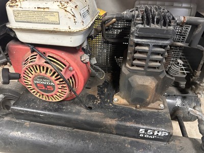 GX 160 5.5 HONDA 8 GALLON AIR COMPRESSOR DUAL TANK | eBay