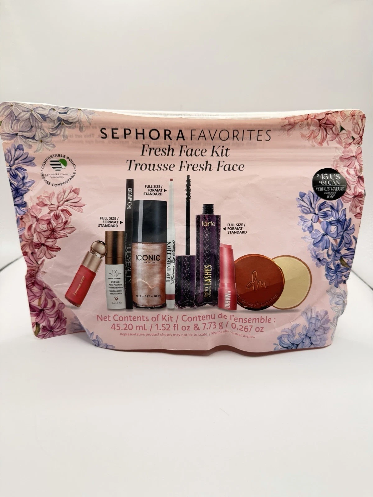 Sephora Favorites Fresh Face Makeup Kit (8 pcs) / NIB / 3 full size products/