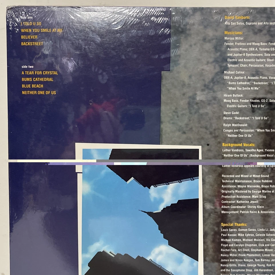 DAVID SANBORN - Backstreet (LP, Vinyl Record, 1983) - Image 4 of 4