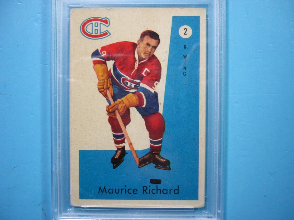 1959 1958/59 PARKHURST NHL HOCKEY CARD #2 MAURICE RICHARD PSA 1.5 FR NICE PARKIE - Image 3 of 4