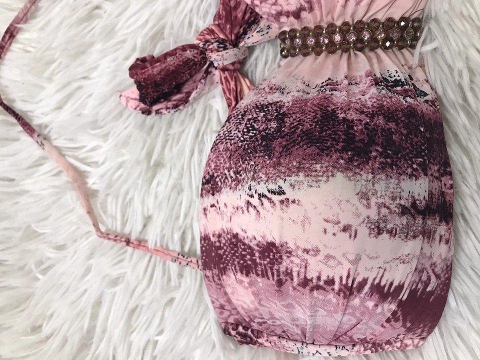 Купальник бикини женский Despi 1 штука розовая змея бандо трансформируемый топ размер LG - Изображение 3 из 4