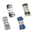 Budget 165gsm Printed Checkered Soft Polar Fleece Extra Large Throw / Single ...