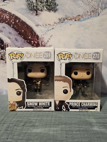 Funko Pop Once Upon a Time Prince Charming #270 & Snow White #269 Lot Of 2