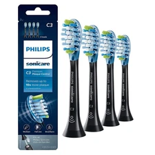 4-Pack Genuine Philip C3 Premium Plaque Control Brush Heads C3-black-HX9044/17