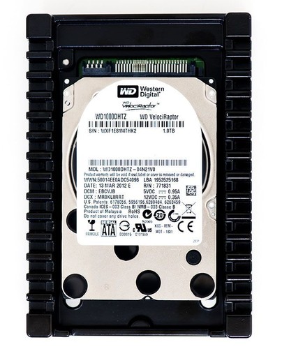 WESTERN DIGITAL VELOCIRAPTOR WD1000DHTZ 1TB 64MB 10000U/min SATA III 3.5'' Zoll - Afbeelding 1 van 3