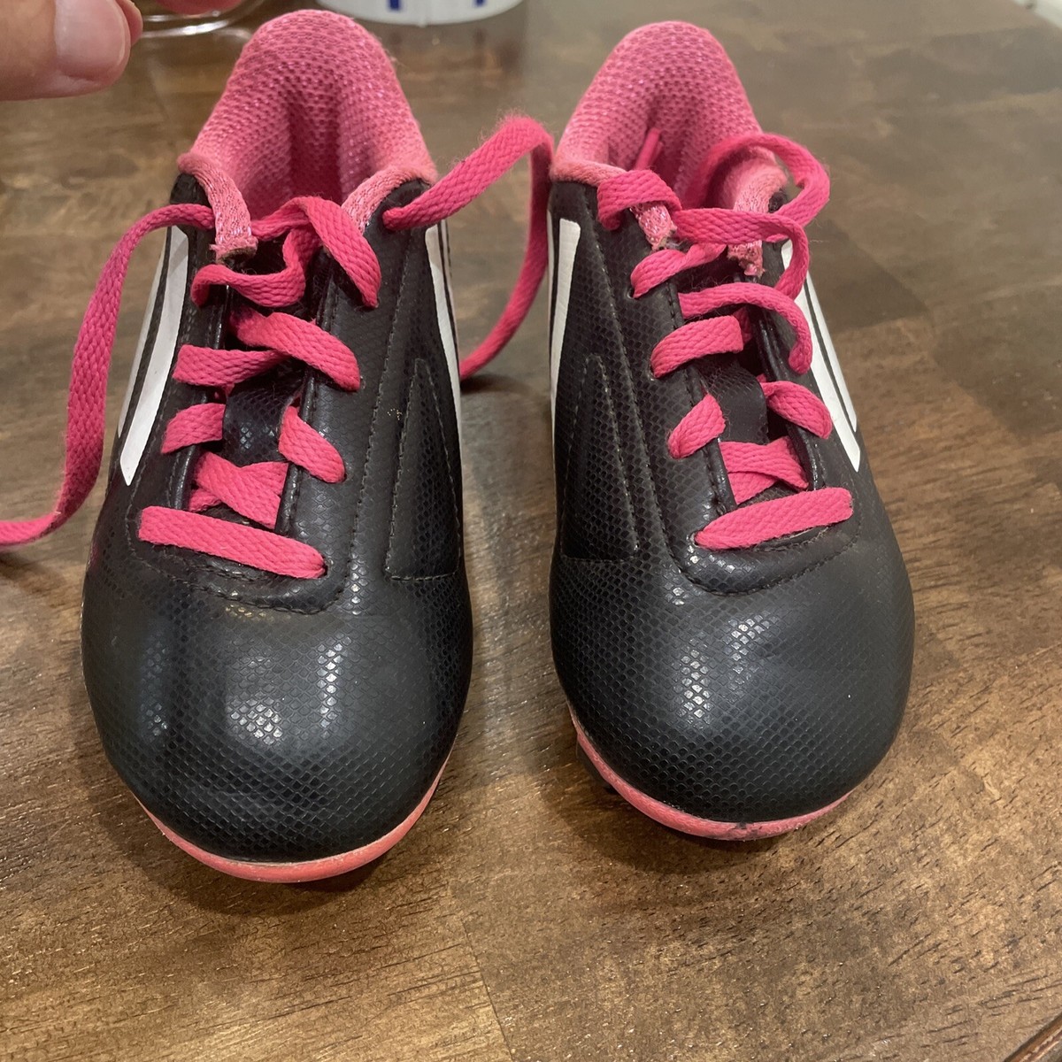 Adidas Girls Conquisto Soccer Cleats Size 11k Black Pink