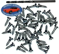 Ford Window Trim Clip Molding Pin Stud Screw In Stud Studs & Drill Bit 50pcs