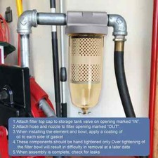 New Fuel Tank Filter Fuel Water Separator Assembly Element Professional Filters