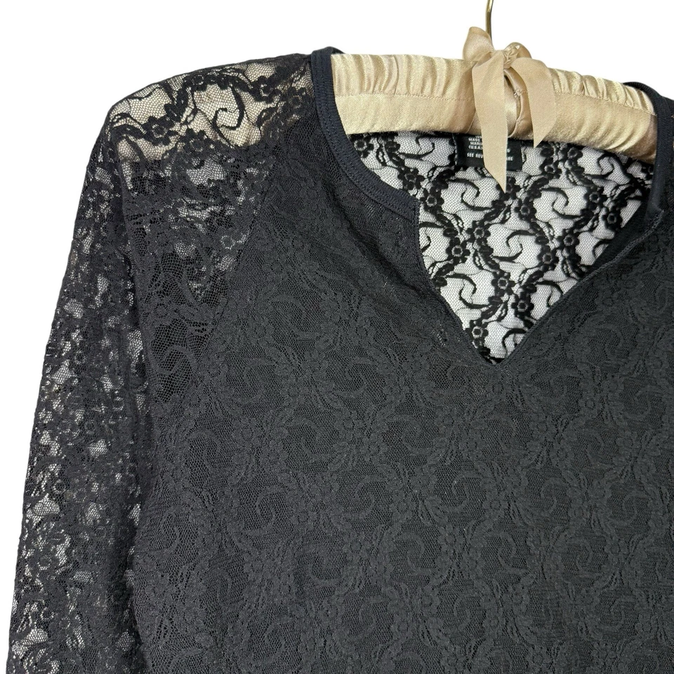 Pantalones de mezclilla Polo años 90 Co. Ralph Lauren L encaje transparente top caprichoso hada grunge Y2K Foto 3 de 4