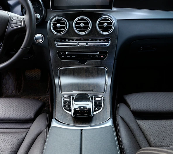 Mercedes W205 GLC Mittelkonsole Holz Optik Abdeckung