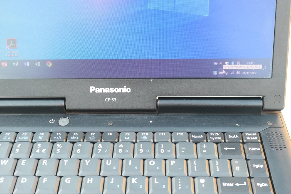 Panasonic Toughbook CF-53 MK2 15.4" Laptop Core i5 8GB 256GB SSD Win10 F6 Missin - Image 3 of 4