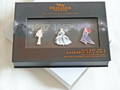 Disney Princess Set de 3 pin's Disney Designer Collection 1 / 2 Edition Limitée - Bild 1 von 7