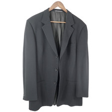 Ermenegildo Zegna Black Stretch Blazer Mens-42 Regular Wool Textured MINT 