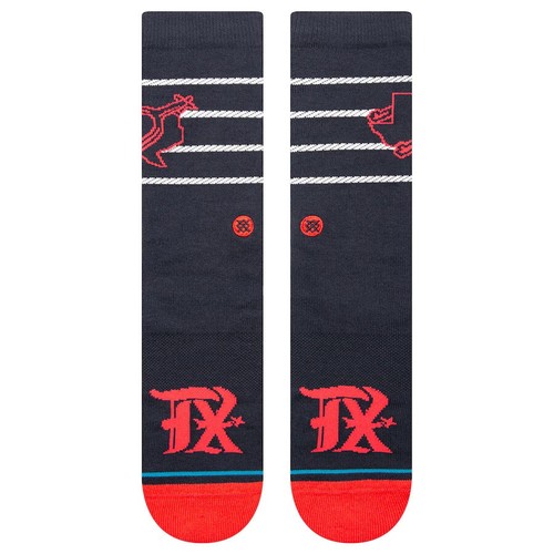 Calcetines grandes de béisbol Texas Rangers CC Crew City Connect Stance MLB para hombre 9-13 - Imagen 2 de 4