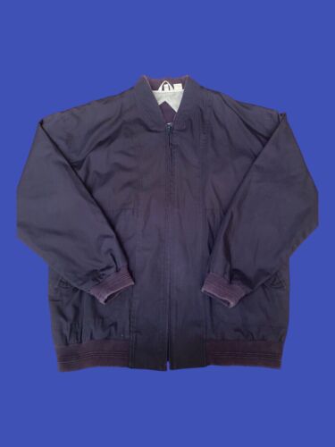Gabicci Men's Lightweight Jacket Navy Size Large 60/40 Cotton/Polyester - Picture 1 of 12