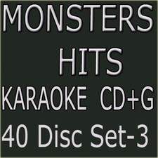 Monster Hits Karaoke CD G 40 Great Disc Set From 1081 to 1120 County,Pop,Rock, 