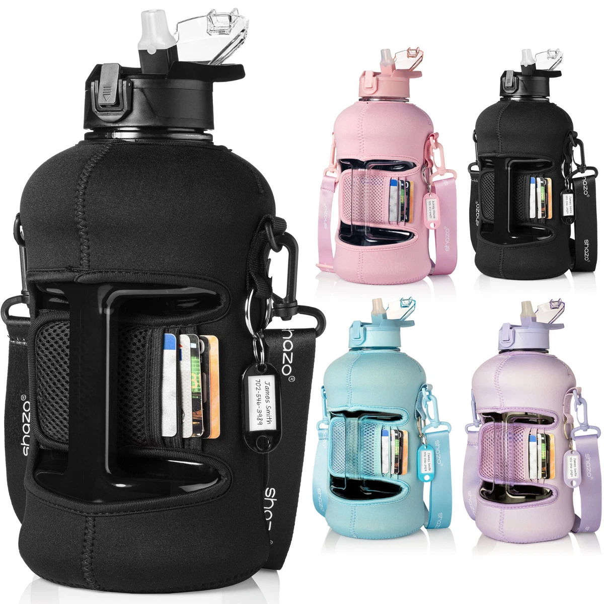 The Sports Water Bottle 2.2 L Insulated | Half Gallon | Carry Handle | Big  Water Jug