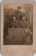 Soldiers Portrait Getting Ready Real Photography The Exhibit Gallery Postcard