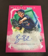 2019 TOPPS RYAN BORUCKI PINK AUTO AUTOGRAPH BLUE JAYS 88/99 NICE