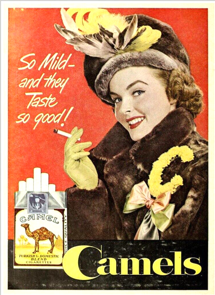 camel cigarette ads 1940s 1941 Cigarettes Ad, Vintage Magazine Print, Fashion 1940s USA Camels Magazine Advert