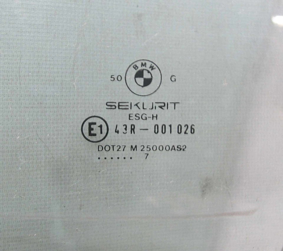 BMW E32 serie 7 1988-1994 ventana delantera izquierda vidrio usado de fábrica OEM Foto 2 de 2