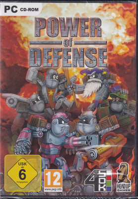 Power of Defense PC CD-ROM Strategie & Tower-Defense Roboter-Spiel Sealed #T494