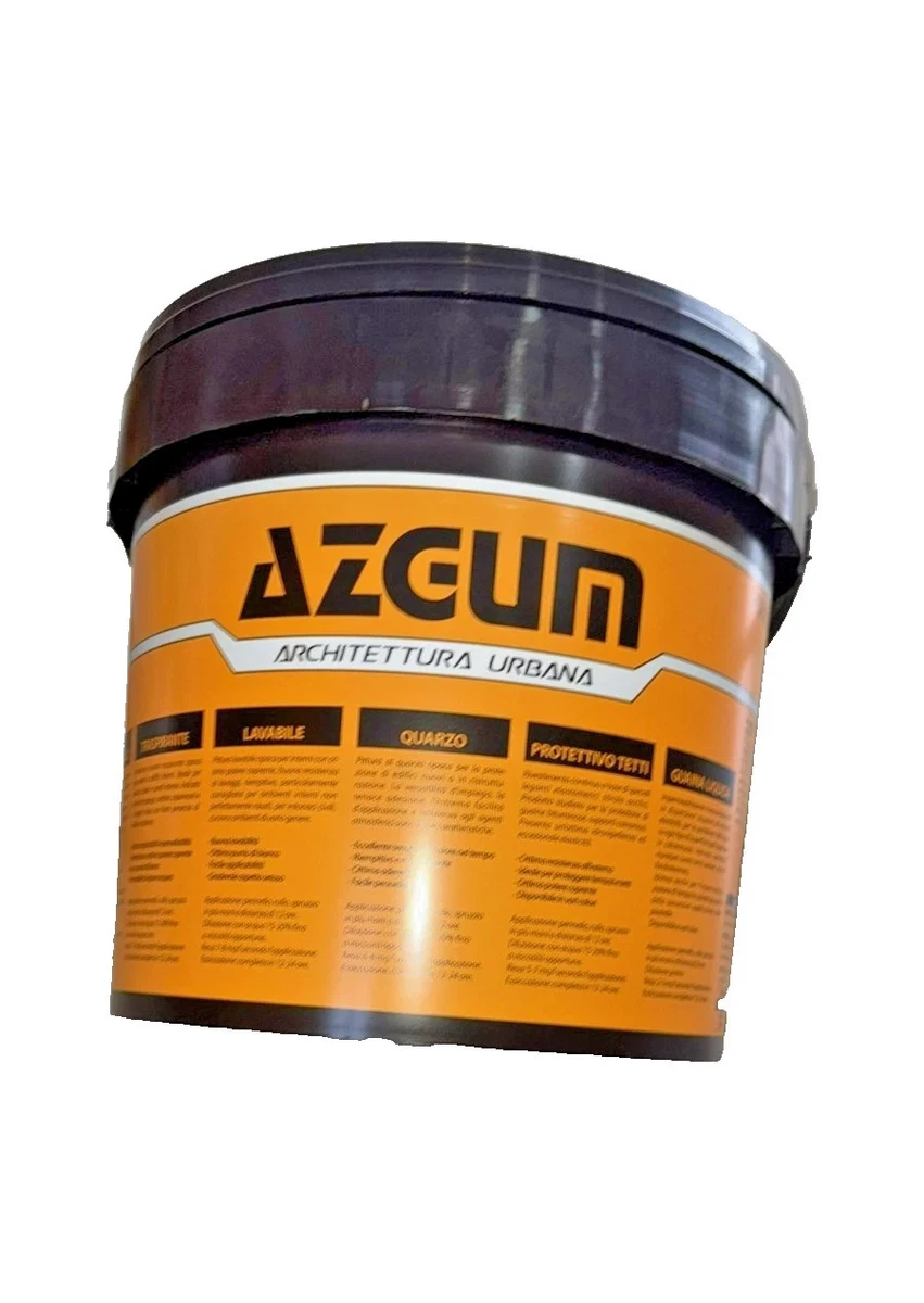 Vaina líquida impermeabilizante AZGUM disponible 10 colores de 1, 5, 10, 20 kg