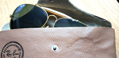 RAY BAN AVIATOR VINTAGE -  PILOTENBRILLE -  BL BAUSCH LOMB B&L - GOLD - #307