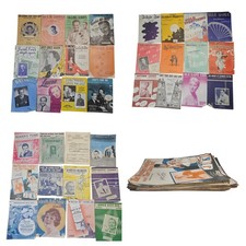 VINTAGE SHEET MUSIC lot Of 36 1930's 1940's Various Artists  Years READ...