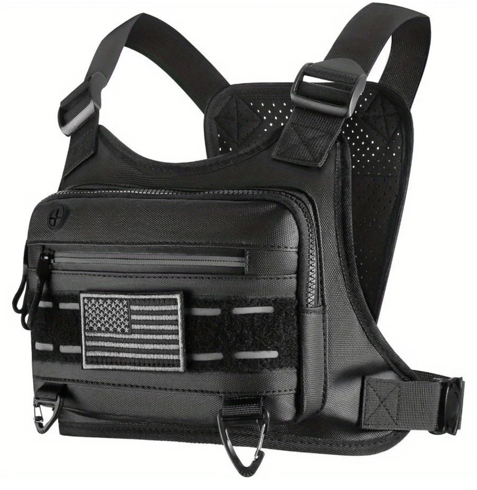 Грудь сумка для мужчин и женщин водонепроницаемый работает жилет тактическая сумка - Изображение 2 из 4