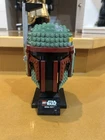 Completed Boba Fett Helmet Lego Starwars Set
