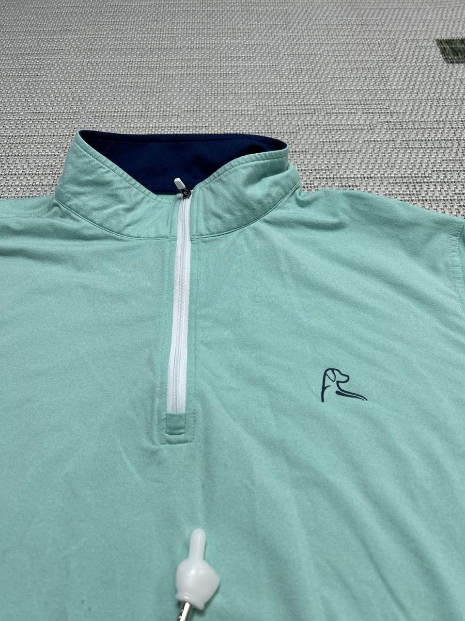 Rhoback Performance Sweater Men Medium Green Stre… - image 6