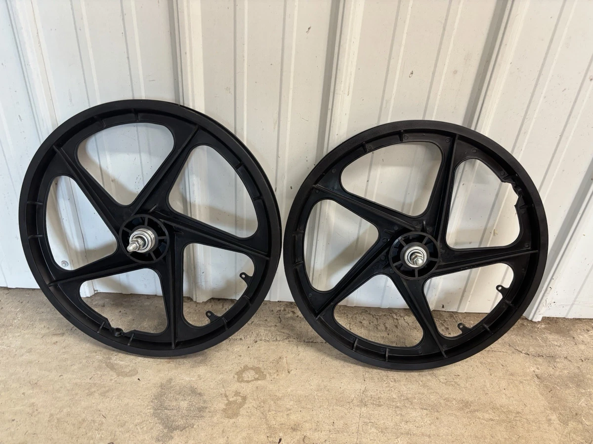 BMX Bike-Old School Black Wheels & Wheelset Vintage Bike Parts for