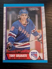 1989-90 O-Pee-Chee Hockey Tony Granato #161 Rookie RC New York Rangers