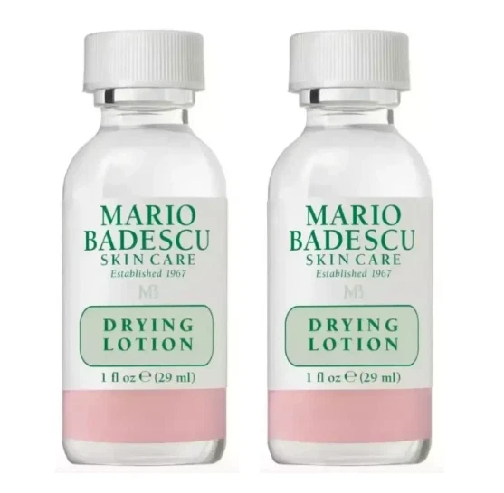 2PCS 29ml Mario Badescu Drying Lotion Full Size In Glass Bottle Dispatch UK