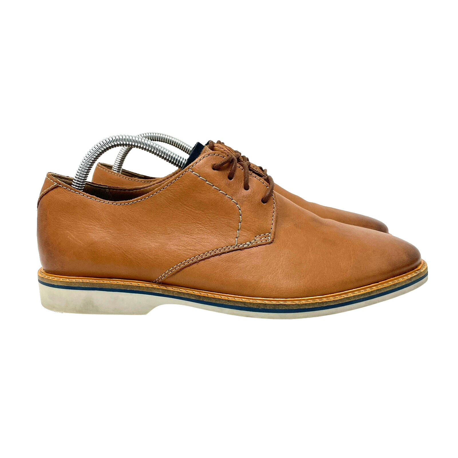 SAOLA Scarpe Clarks Derby da uomo taglia 9 5 M pelle marrone casual stringate basse comode usate in ottime condizioni