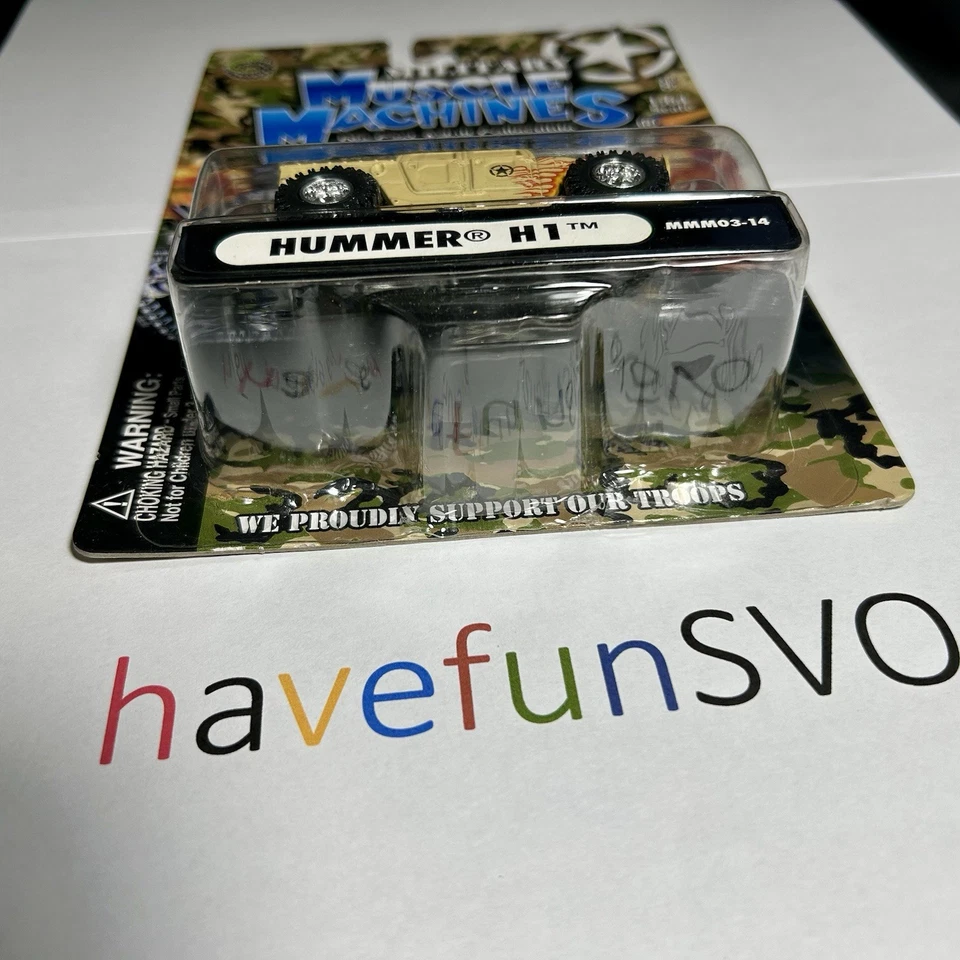 Vintage 2004 Muscle Machines Military MMM03-02 H1 Hummer Desert Tan Variation - Image 4 of 4