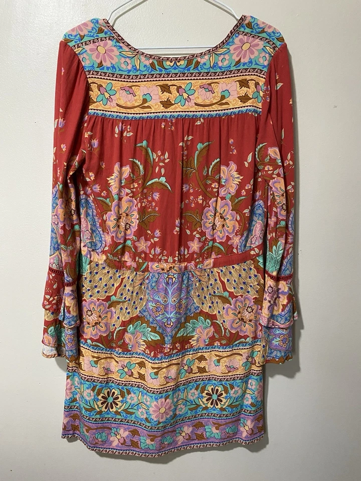 Vestido de Juego Spell and the Gypsy Collective Ruby Lotus Manga Larga Talla Pequeña Foto 4 de 4