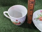Vintage Red Floral Mini Porcelain Cup And Saucer — photo 4
