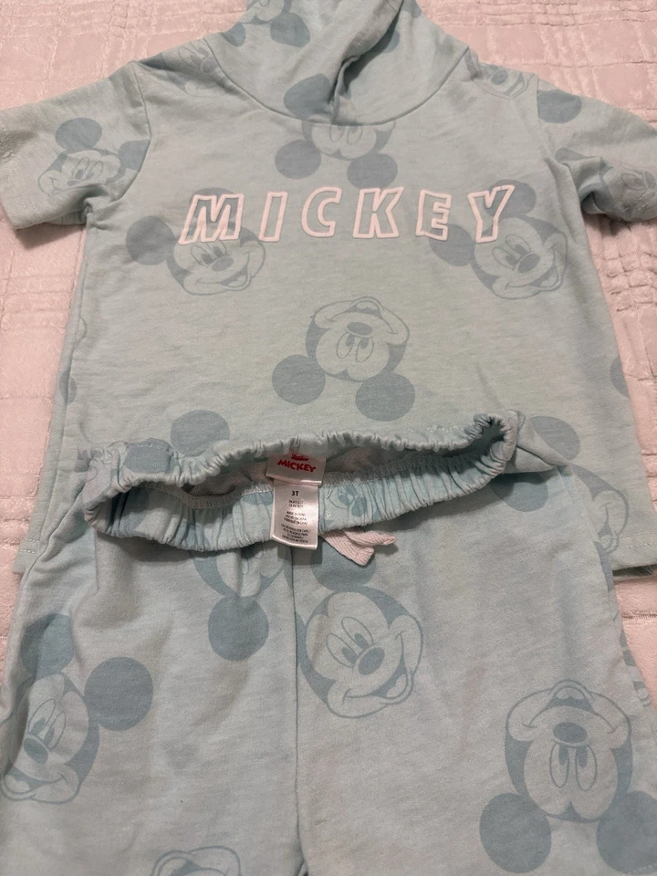 Disney Junior Mickey Mouse Niños 4T Conjunto Superior e Inferior 100% Algodón Gasa Foto 4 de 4